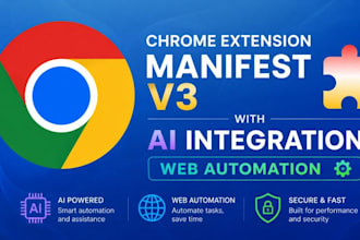 develop chrome extension manifest v3 with ai integration web automation