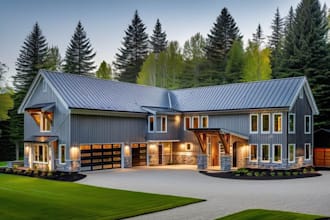 design modern barndominium plans, adu, mep and hvac drawings