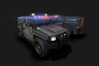 create 3d game vehicle models cars trucks military vehicles for unity unreal