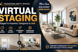transform empty property photos with realistic virtual staging
