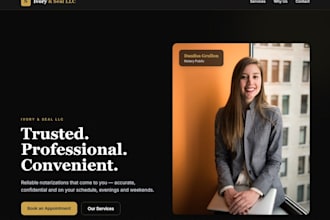 create a high impact landing page for you