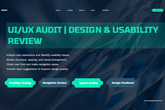 review your website UI UX and provide usability feedback