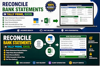 reconcile bank statements in tally prime, excel