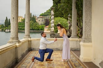 do photos of your proposal on lake como photographer lake como