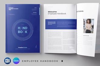 design company policy manual, operational documentation and employee handbook