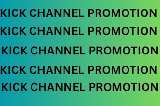 promote your kick stream for more real viewers and followers