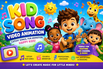 create amazing kids songs, children songs and nursery rhymes