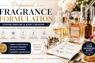 create custom perfume fragrance formula scent perfume oil for brand