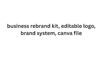 business rebrand kit, editable logo, brand system,