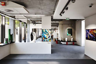 create 3d museum, exhibition, and gallery visualizations
