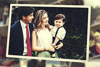 create cinematic photo slideshow video montage