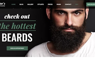 design wix barbershop website barber shop appointment mens grooming website