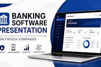design banking software presentation for financial technology companies