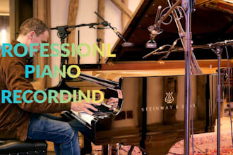record live grand piano, keyboard and synth tracks for your project