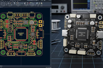 design drone flight controller pcb and embedded hardware with stm32