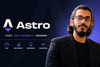 build a blazing fast SEO optimized astro js website with tailwind CSS