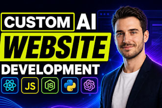 do ai website, ai agent, full stack website development