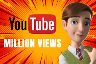promote USA youtube video SEO promotion to gain 1 million views organic views