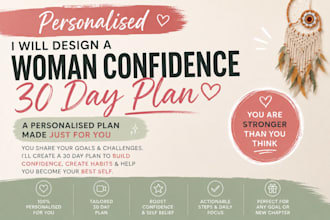 help women feel more confident with this personalised 30 day plan