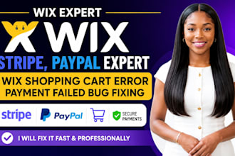 do wix stripe, paypal expert, wix shopping cart error, payment failed bug fixing