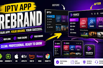 develop and rebrand iptv apps for all TV platforms