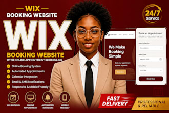 design a wix booking website with online appointment scheduling