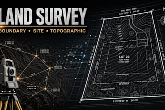 land survey, boundary survey, site plan, topographic survey, permit drawing