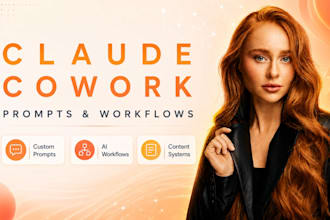 create claude cowork prompts and workflows for content , social media claude ai