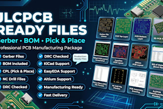 prepare jlcpcb ready gerber bom and pick place files