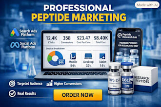 peptide marketing peptide ads peptide google ads peptide facebook ads