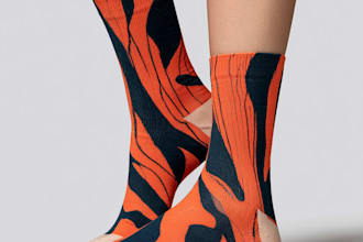 design custom socks with seamless patterns