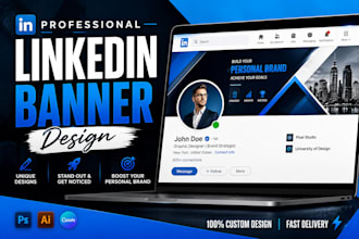 design a professional linkedin banner for personal branding