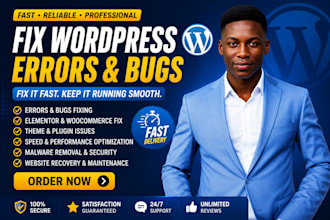 fix wordpress issues wordpress bug fix, wocommerce fix, fix wordpress error