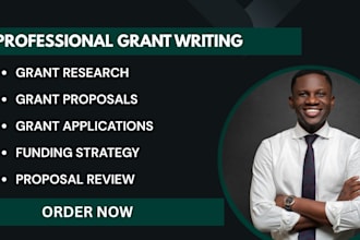 write grant proposals, research grants and support applications
