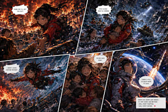 draw manga, webtoon ,comic book, anime and graphic novel art