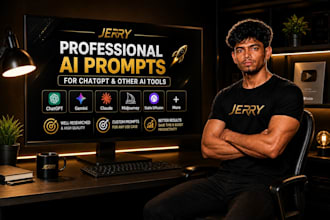 write professional ai prompts for chatgpt and other ai tools