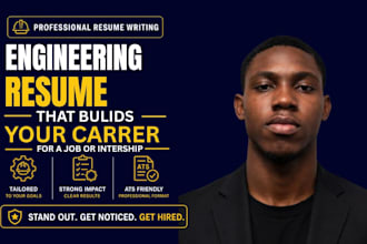 write an engineering, mechanical, aerospace, manufacturing, civil resume