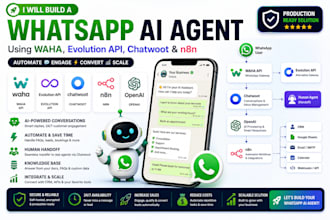 build a whatsapp ai agent using waha, evolution API