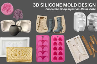 design custom plastic injection mold 3d silicone mold design 3d model soap mold