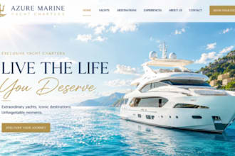 design wix yatch rental website yatch brokage website jet ski rental website