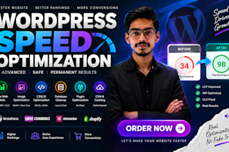 optimize wordpress and shopify speed and core web vitals