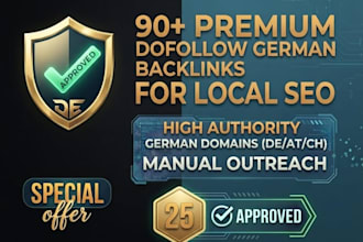 make premium 25 dofollow german backlinks for local seo
