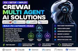 fix setup crewai multi agent relevance ai agent livekit voice agent flowise ai