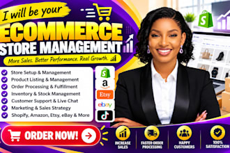 do ecommerce store management for etsy ebay amazon tik tok shop shopify manager