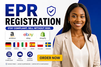 handle epr registration and compliance for germany, france, italy, sweden, spain