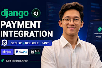 django payment gateway stripe paypal api integration secure checkout system
