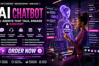 build ai chatbot, custom gpt, ai agent, chatgpt assistant, and customer support
