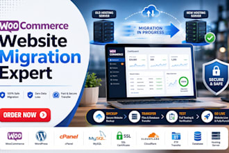 migrate woocommerce website to new hosting with zero downtime and full testing