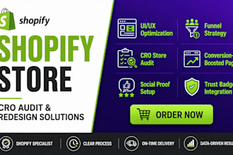 optimize shopify store cro and redesign product pages to increase sales