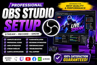 setup obs studio for streaming, recording and professional live streaming